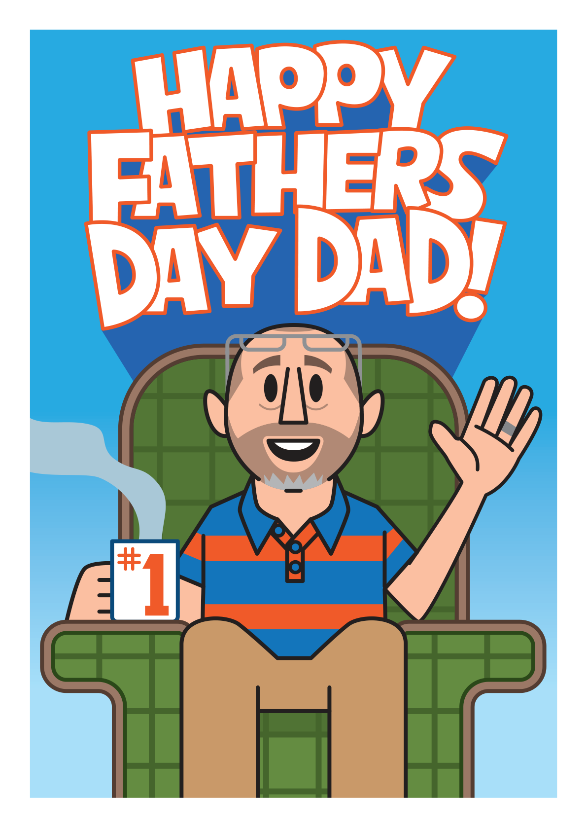 PETE FOWLER DESIGNED FATHER'S DAY CARD