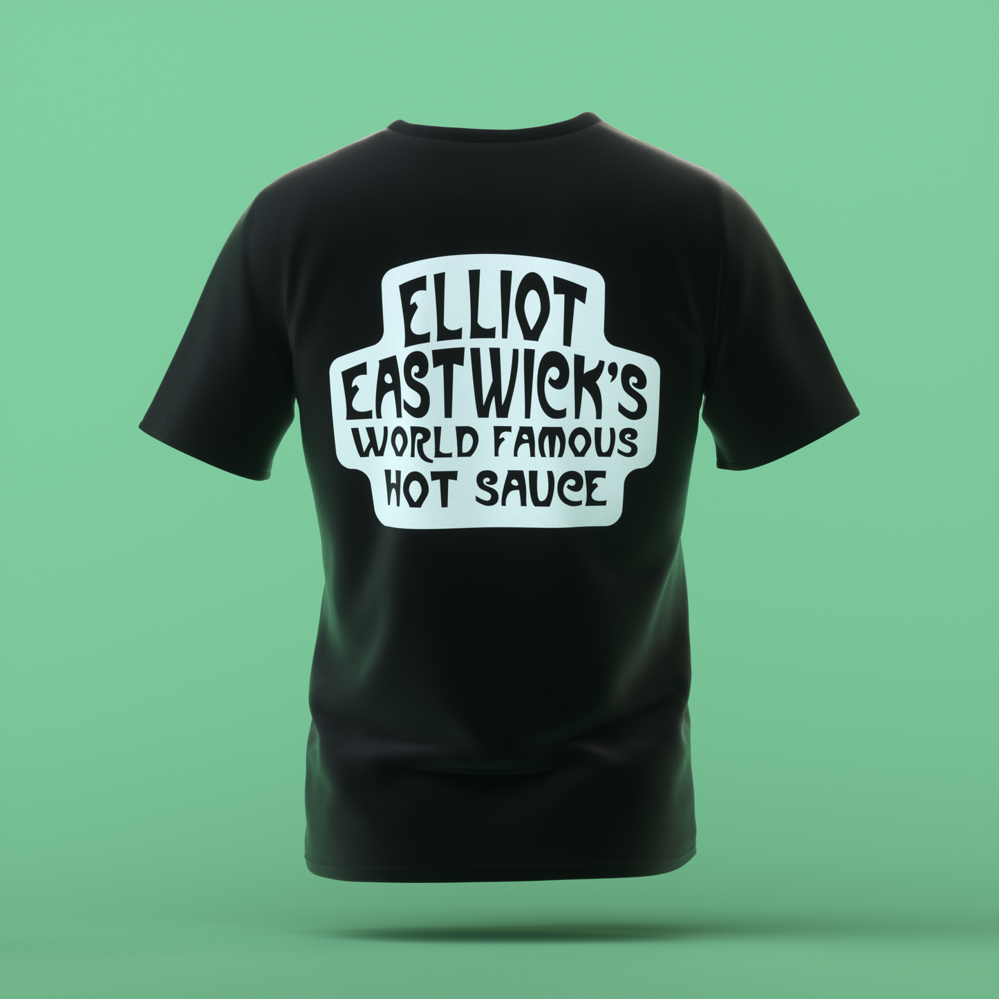 BLACK TEES WITH FREE PIZZA OIL