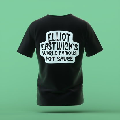 BLACK TEES WITH FREE PIZZA OIL