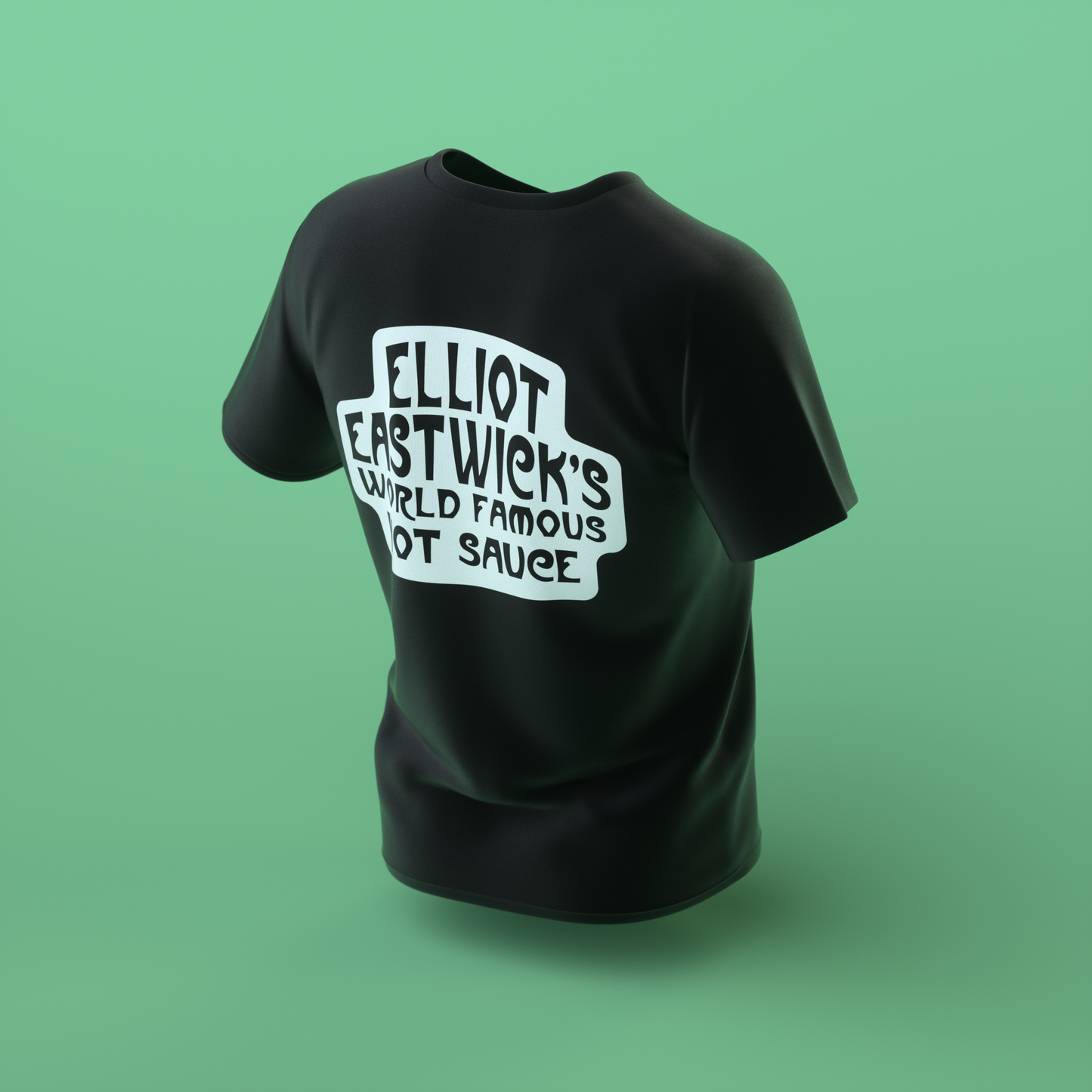 BLACK TEES WITH FREE PIZZA OIL