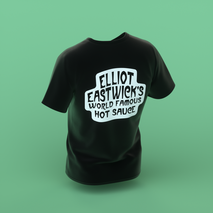 BLACK TEES WITH FREE PIZZA OIL