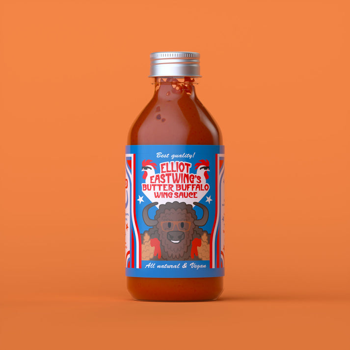 BUTTER BUFFALO WING SAUCE OUR VEGAN BUFFALO SAUCE WORLD FAMOUS HOT